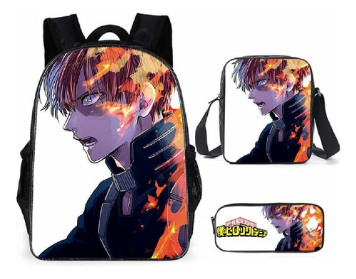 My Hero Academia - Mochila Todoroki Shoto (3 Piezas)