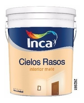 Pintura Para Cielos Rasos Inca Antihongos 20lts Blanco