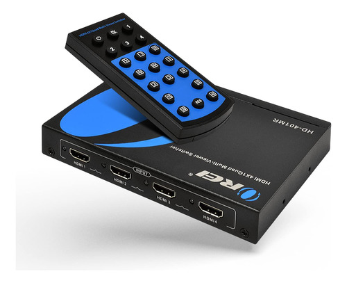 Orei Quad Multi Viewer 4x1 Hdmi Switcher 4 Ports Seamles Sw