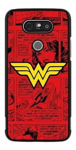 Funda Para LG G5 Se G6 Plus G7 Wonder Woman Dc Comics 02