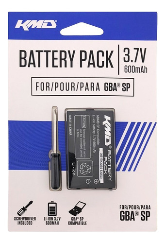 Bateria Para Gameboy Advance Sp 3.7 Voltios / 600 Mah