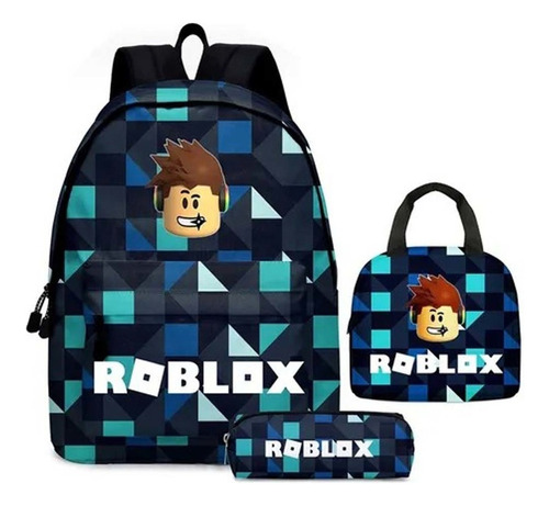 Bolsa De Lápices De Mochila Escolar Para Niños Roblox De 3 P