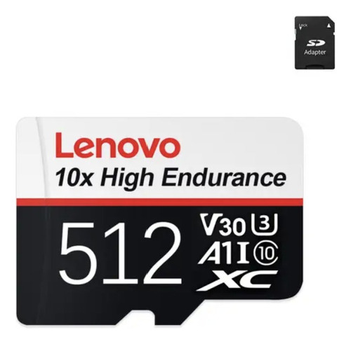 Tarjeta Sd 512 Gb Lenovo A1 V30 U3/ 10x High Speed Endurance