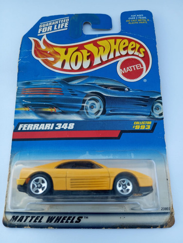 Hot Wheels Ferrari 348 Amarillo Metal Cars Toy Vintage