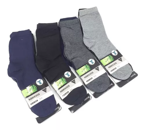 Calcetines Medias Algodón 12 Pares Hombre Bambú 113