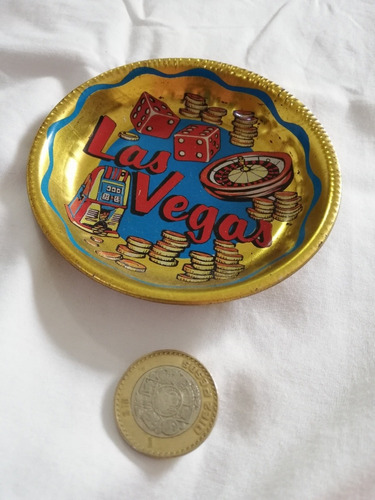 Vintage Charolita Botanero Las Vegas Lámina Dados Ruleta 