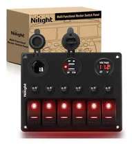 Comprar Interruptores On\u002Foff 6 Teclas Cargador Usb Voltimetro 12v _c