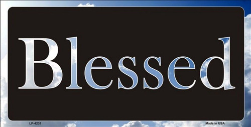Blessed (nubes) (idioma Español No Garantizado) Placa De Veh