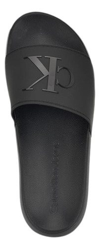 Chancla/sandalia Calvin Klein Wiston Negra Slide Para Hombre
