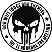 Comprar Calco Punisher God Will 03 Para Luneta - Graficastuning 00063