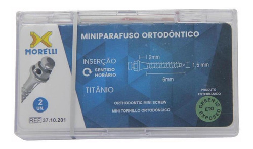 Mini Parafuso Ortodôntico Para Ancoragem Absoluta 37.10.201