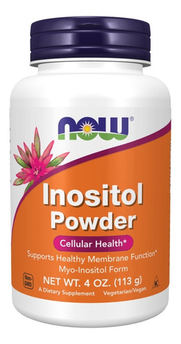 Inositol Now Foods Powder Importado Mio Inositol Pó 113g