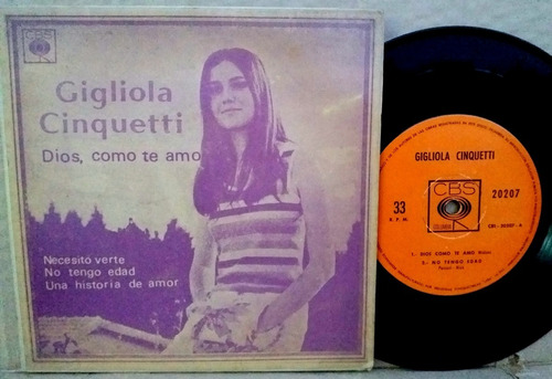 Gigliola Cinquetti - Dios Como Te Amo - Ep Simple Bolivia