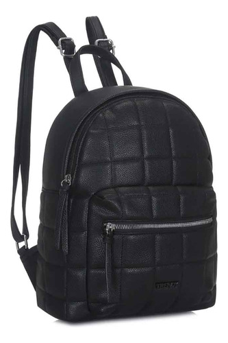  Mochila Urbana Mujer Trendy Cuero Pu Cuadros Reforzada