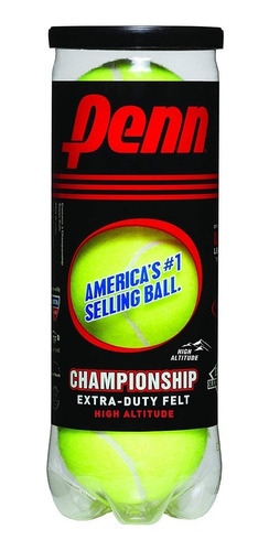 Imagen 1 de 2 de Bolas De Tenis Penn Championship X 3