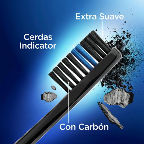 Cepillo de Dientes Oral-B Suave Indicator Black Charcoal 2 Unidades