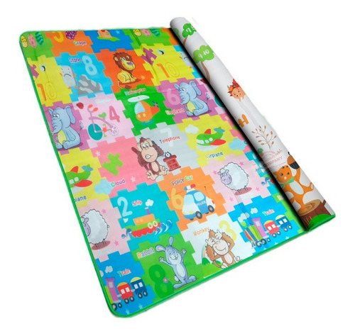 Tapete Infantil Didactico Doble Vista Plastificado 33984 P*