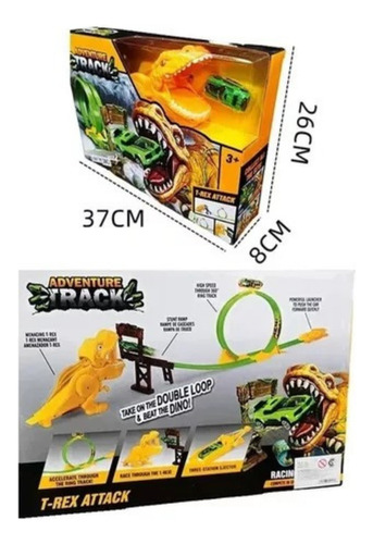 Juguete Pista De Autos Dino T-rex Adventure Babymovil