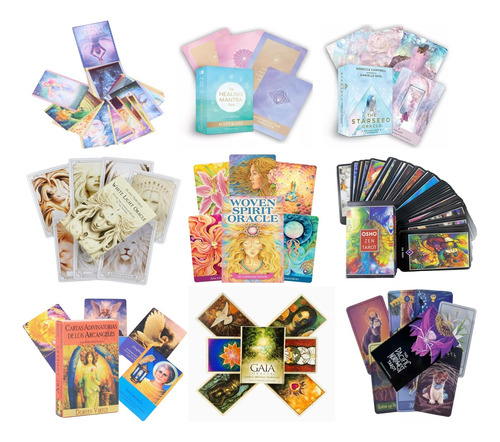 Pack 2 Tarot Oráculos Variedades Con Envío Gratis