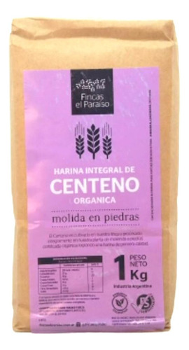 Harina Integral De Centeno Fincas El Paraíso 6 X 1 Kg