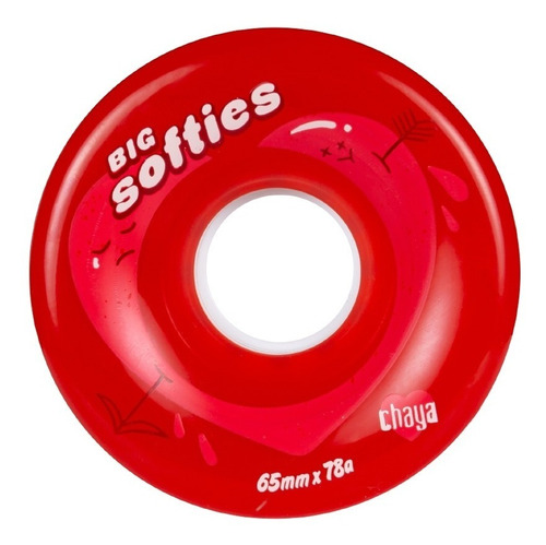 Ruedas Chaya Big Softies Clear Red (4-pack)