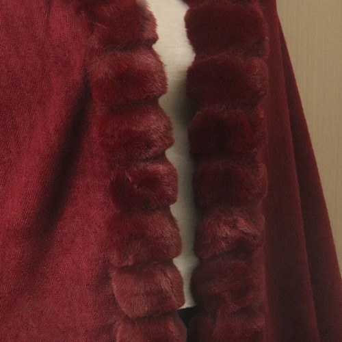 Capa Chal De Mujer De Invierno, Chaqueta De Punto De Moda