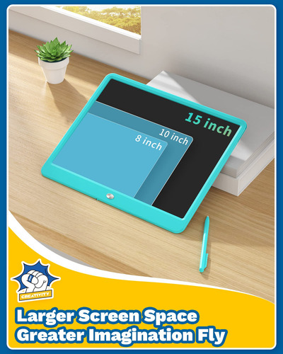 Tableta De Escritura Lcd Tekfun De 15 Pulgadas Para Niños C