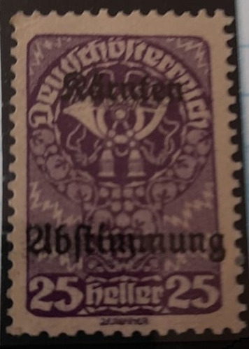 Sello Postal Austria - 1920 Referendum De Carintia Sobrecarg
