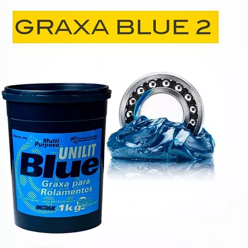 Graxa Azul para Rolamentos e Mancais Unilit Blue-1Kg Ingrax