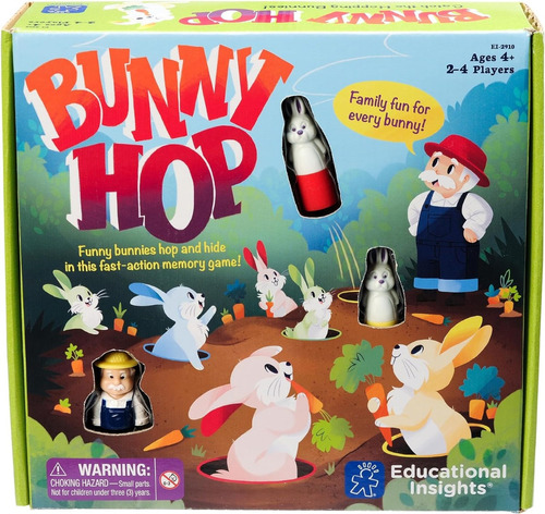 Bunny Hop Juego Preescolar Niños, Memoria Y Reconocimiento