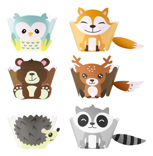 Set De Decoración Para Tartas De Animales Con Dibujos Animad