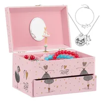 Comprar Joyero Para Ninas, Caja De Musica Para Ninas Y Collar De ...