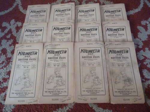 Coleccion De 22 Guias Michelin Islas Britanicas Circa 1940