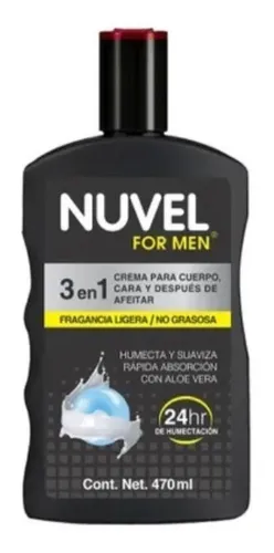 comprar Crema Corporal Nuvel For Men 3 En 1 Cara, D\u002F Afeitar Y Cuerp