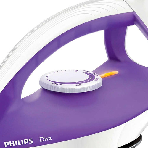 Imagen 4 de 9 de Plancha En Seco Philips Diva Gc122/30 Antiadherente 1200w