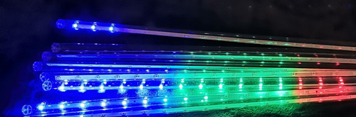 6 Series, Guía 8 Tubos Led De Color Lluvia D Meteoro (ml998)