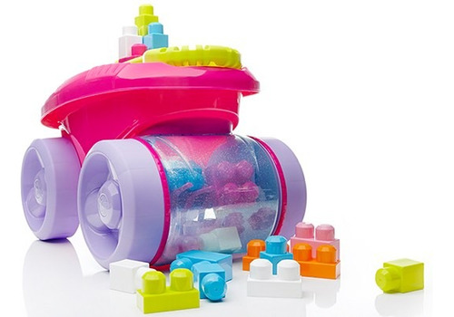 Mega Bloks - Vagón Recoge Bloques Rosa - Fisher Price Cnk33 Cantidad De Piezas 20 Versión Del Personaje Vagon Rosa