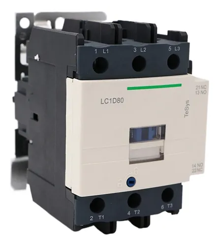 Lc1d80v7 Ac Contactor Electromagnético 3p 3no Lc1-d80v7 80a