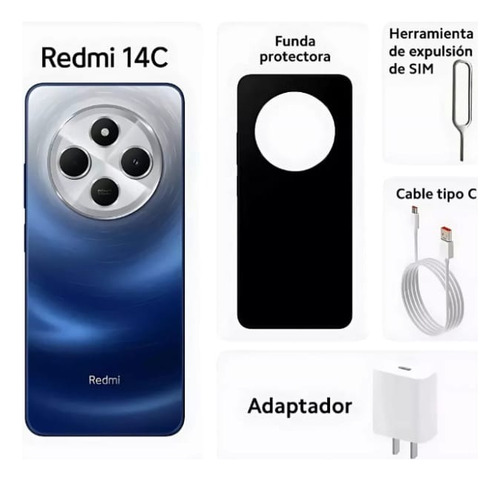 Xiaomi Redmi 14c Dual Sim 256gb 16gb Ram Liberado Azul Marino