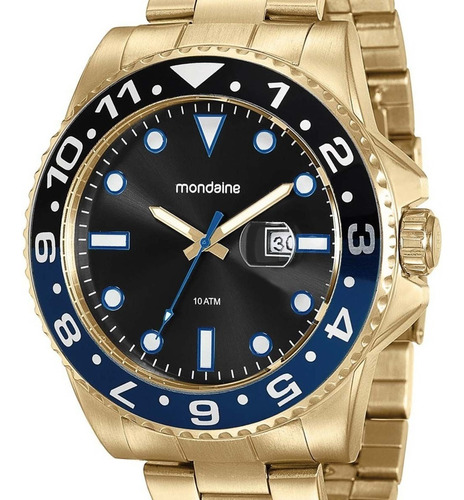 Relógio Mondaine Masculino 94785gpmvda3 Dourado + Nota