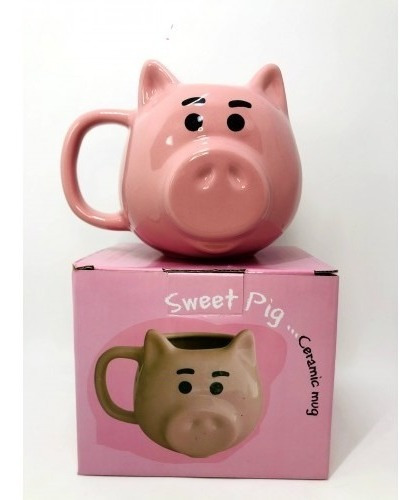 Tazón Taza Chancho Cerdo Toy Story Ceramica