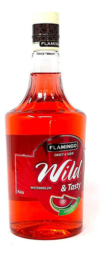 Pack De 6 Licor Flamingo Wild & Tasty Sandia 1 L