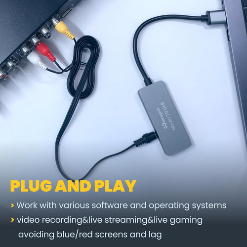 Convertidor Vhs A Digital Rca-usb Hdmi Tarjeta Captura Video