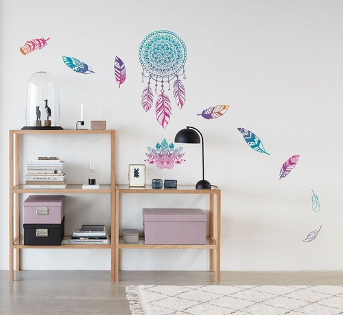 Imagen 2 de 5 de Wallsticker Autoadhesivo Vinilo Muresco Atrapasueños Mandala