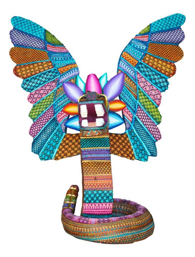 Alebrije Quetzalcóatl Serpiente Emplumada Oaxaca 