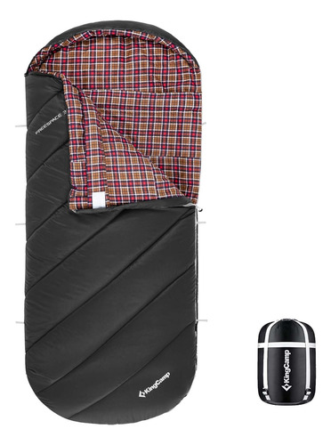 Sleeping Bag Flannel Extra Ancho Para Camping Xl