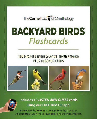Backyard Birds Flash Cards - Eastern & Central North America, De Cornell Lab Of Ornithology. Editorial Princeton University Press En Inglés