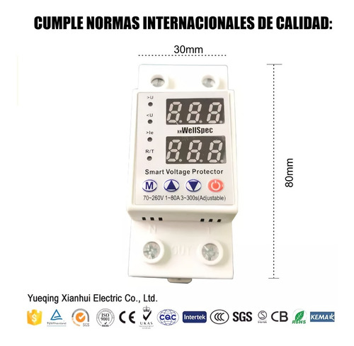 Imagen 4 de 7 de Protector De Voltaje Inteligente Para Toda La Casa 120v 80a