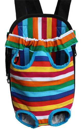 Imagen 3 de 8 de Mochila Transportadora Perro, Gato. Mascotas. Multicolor (l)