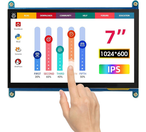Pantalla Táctil De 7 Pulgadas Mini Monitor Compatible Con Ra